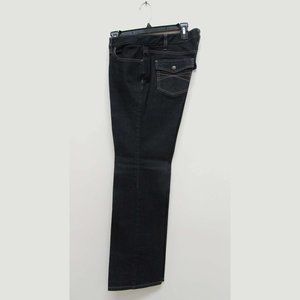 Ann Taylor LOFT Dark Blue Bootcut Curvy Jean Sz 8